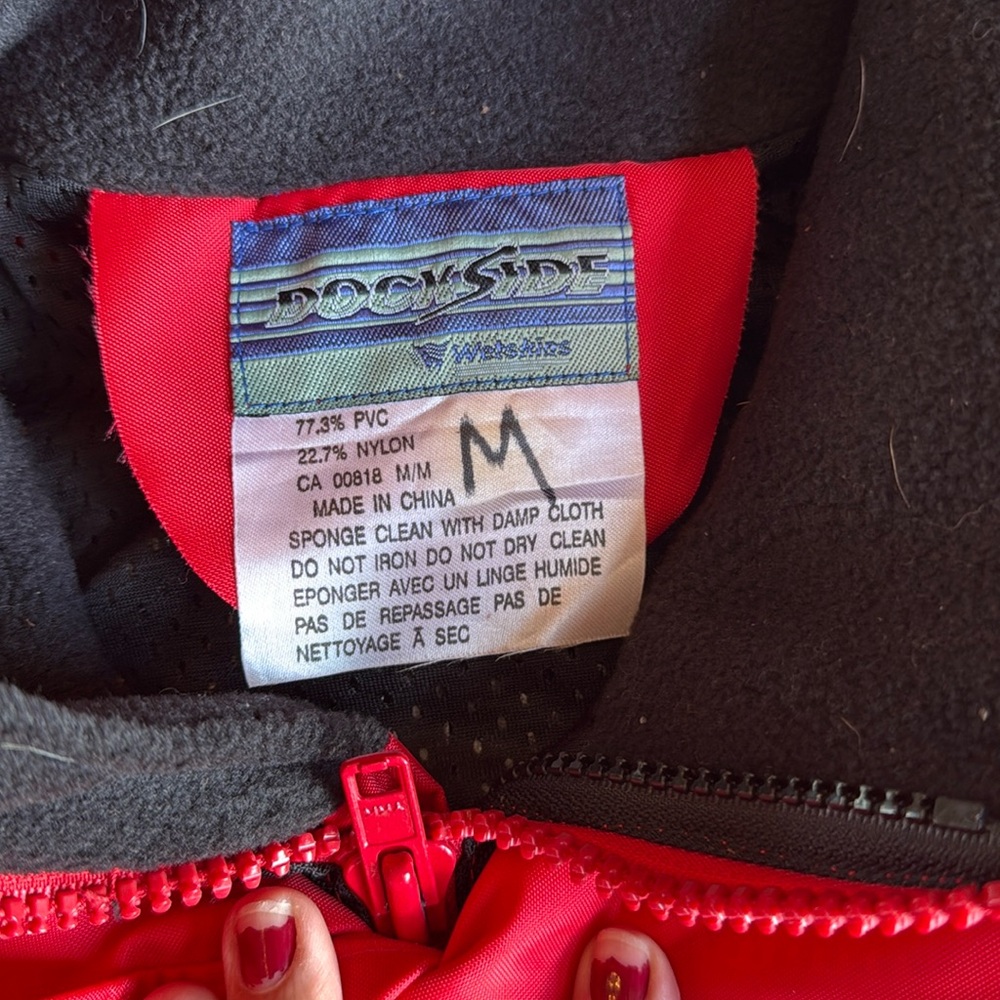 Wetskins
Dockside Rain Coat Red size M - Picture 7 of 12